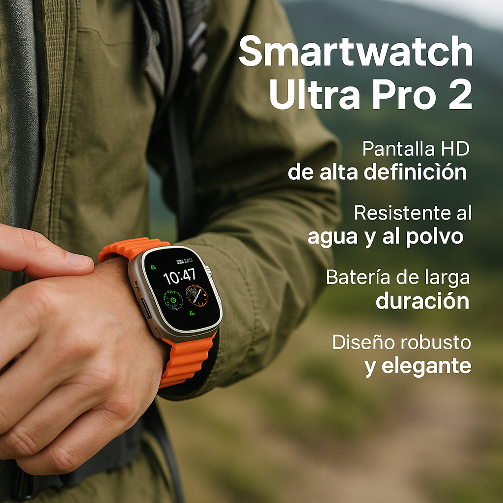 Smartwatch Ultra Pro 2, el aliado perfecto para cada momento⌚🚀