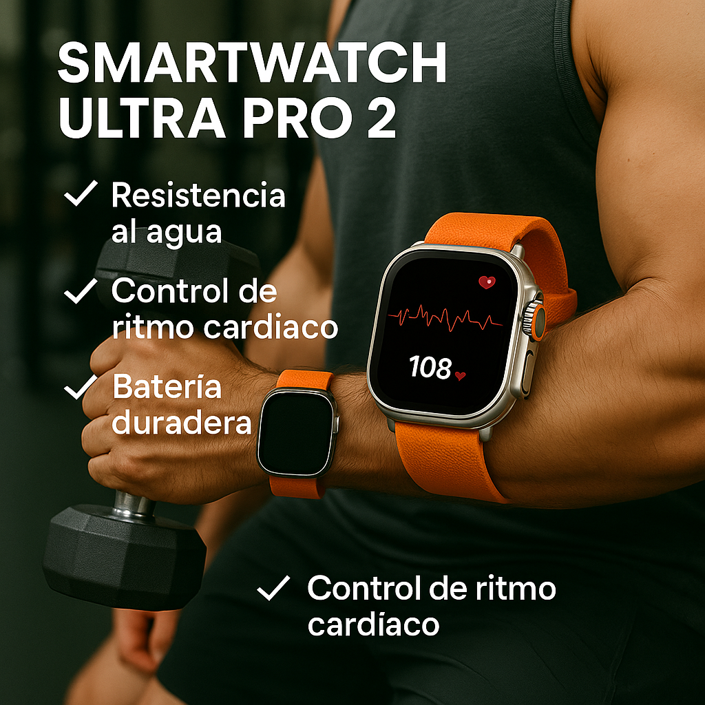 Smartwatch Ultra Pro 2, el aliado perfecto para cada momento⌚🚀