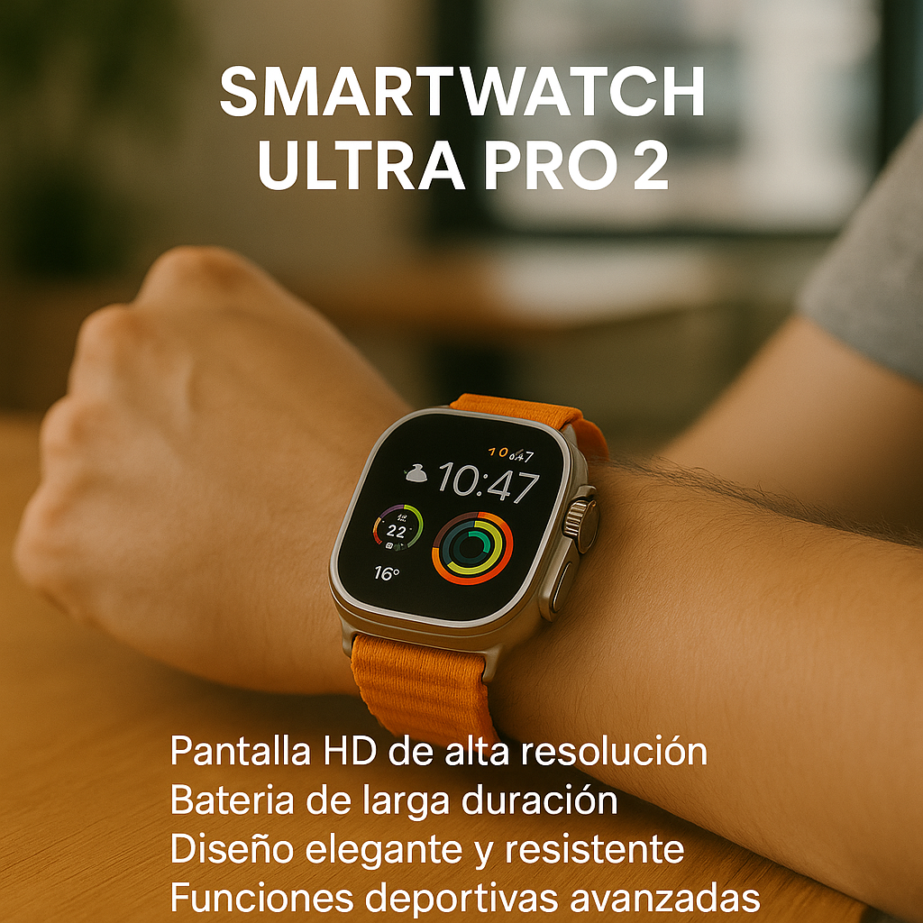 Smartwatch Ultra Pro 2, el aliado perfecto para cada momento⌚🚀